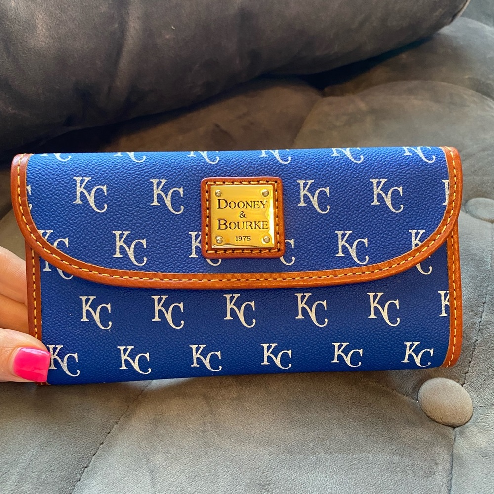 EUC Dooney and Bourke Kansas City Royals wallet